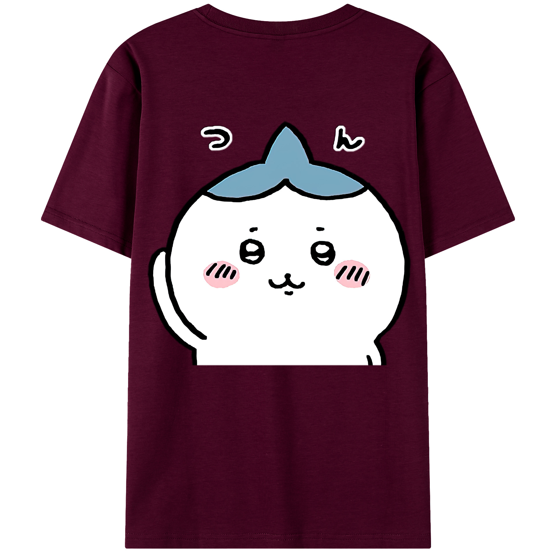 （画像用） ちいかわ ハチワレ Chii-kawa hachiware レディース半袖Tシャツ(バックプリント)
